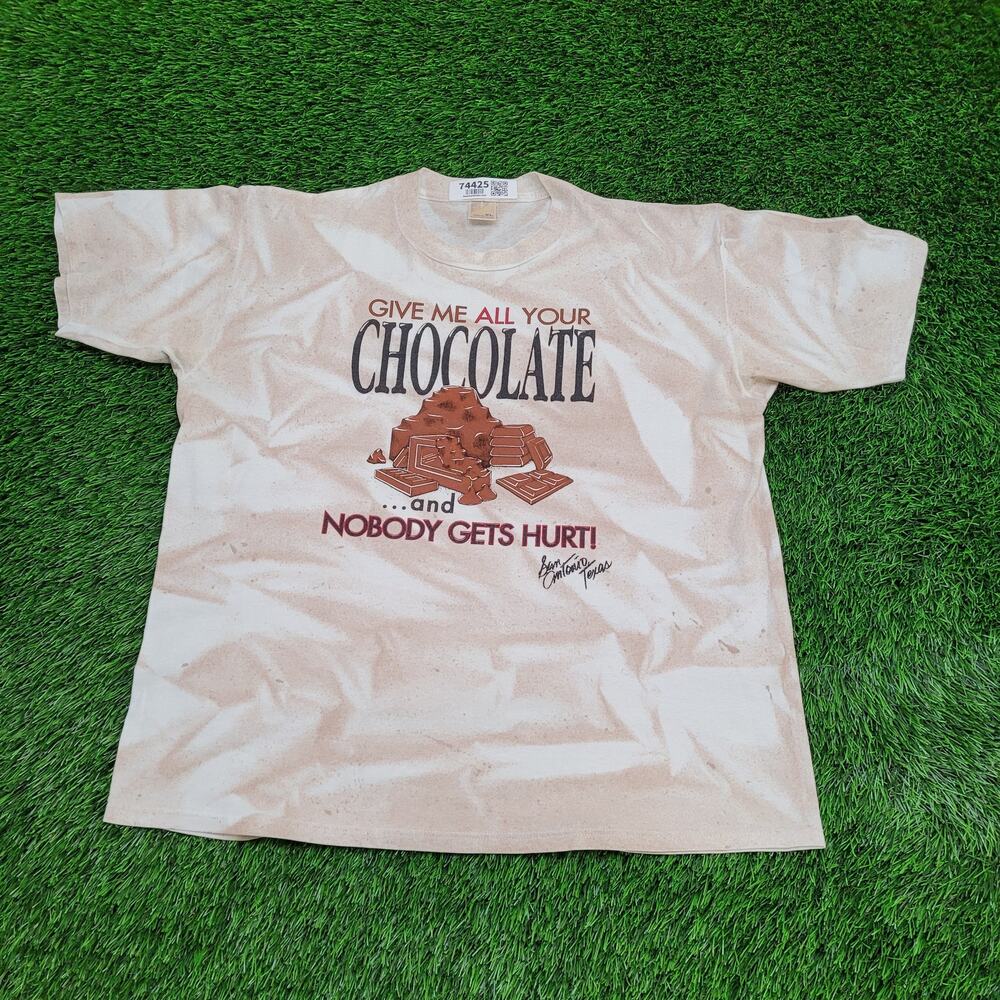 Vintage 90s Chocolate Shirt XL 23x27 USA